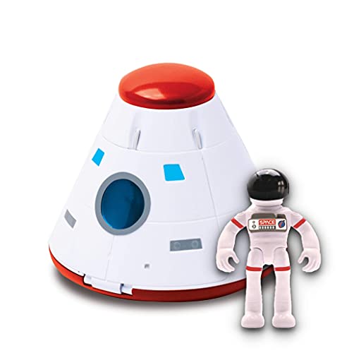 Stro Venture Space Playset – Toy Space Station & Space Capsule With Lights And Sound & 2 Astronaut Figurine Toys For Boys And Girls - Everyday Play Set