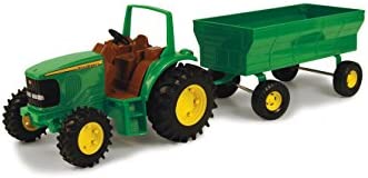 Brand new TOMY John Deere Kids Tractor Toy With Flarebox Wagon Set 8 Inches - Everyday Play Set