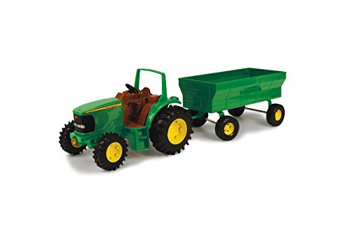 Brand new TOMY John Deere Kids Tractor Toy With Flarebox Wagon Set 8 Inches - Everyday Play Set