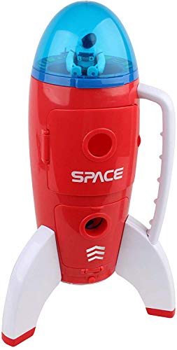 New Spaceship Rocket Toy Playset With 2 Astronauts And Rover Vehicle – Lights And Sound Effects Plus Carrying Handle For Blasting To The Moon And Flying Back – Play And Explore Space Toy - Everyday Play Set