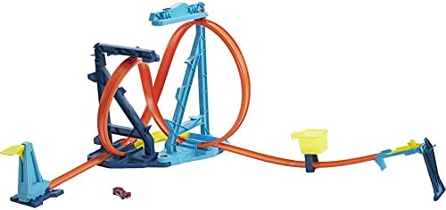 Budget Track Set And 1:64 Scale Toy Car Track And Loop Building Kit With Adjustable Set-Ups And Jump Infinity Loop Kit - Everyday Play Set