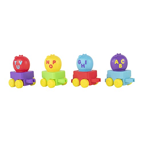 Musical Alphabet Train With JJ-Features Alphabet Train With Music,Sounds & Phrases-4 Alphabet Wagons,1 JJ Conductor Figure-Plays Clips Of ABC Song -Toys For Kids And Preschoolers - Everyday Play Set