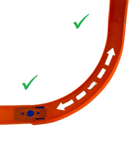 Brand new Curve Tracks Expansion Packs Includes 8 Curved Track Pieces & 4 Connectors 10 Long - Everyday Play Set