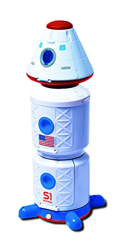 Stro Venture Space Playset – Toy Space Station & Space Capsule With Lights And Sound & 2 Astronaut Figurine Toys For Boys And Girls - Everyday Play Set