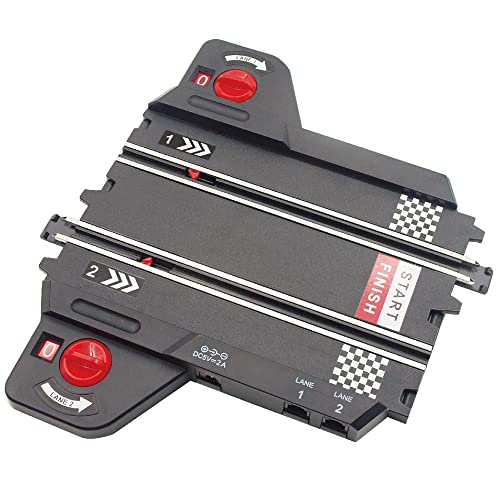 Super 251 USB Power Slot Car Racing Set LED Headlights Strong Magnetic Base Mechanical Lap Counter & Powerbase Integrated As Combo Track For Ages 8 And Up - Everyday Play Set