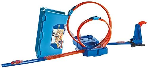 Deals Track Builder Multi Loop Box Ultimate Storage 10 Feet Of Track Connectors Launcher Diecast Car Portable Ages 4 And Abov - Everyday Play Set