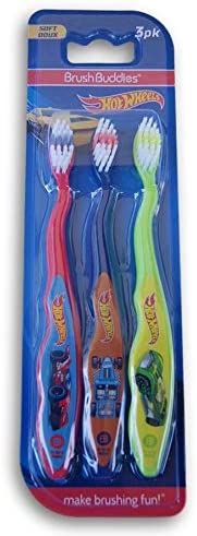 Thomas The Train & Friends Soft Toothbrushes 3 Pack Brush Buddies (Blue Yellow Red) - Everyday Play Set
