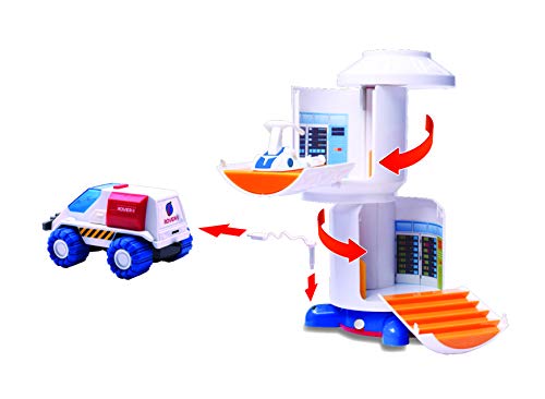 Brand new Pace Playset – Toy Space Shuttle Space Station & Space Rover With Lights And Sound & 2 Astronaut Figurine Toys For Boys And Girls - Everyday Play Set