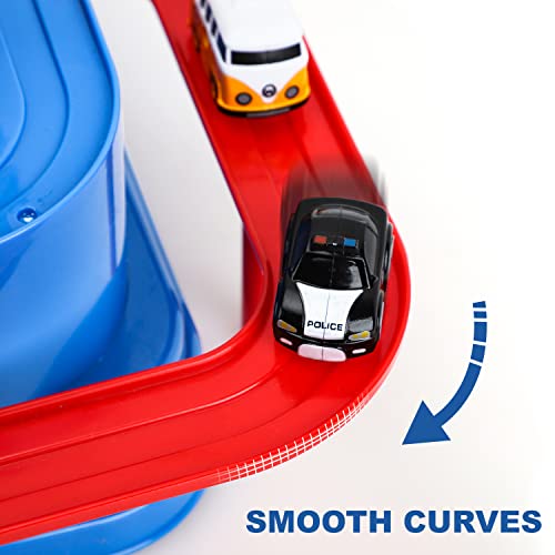 New Car Adventure Toys Race Track For Toddlers – Boy Toy & Race Tracks For Boys – Toddler Car Toys Preschool Educational Toy Cars For Kids 3 4 5 6 7 Year Old Car Track Gifts For Kids - Everyday Play Set