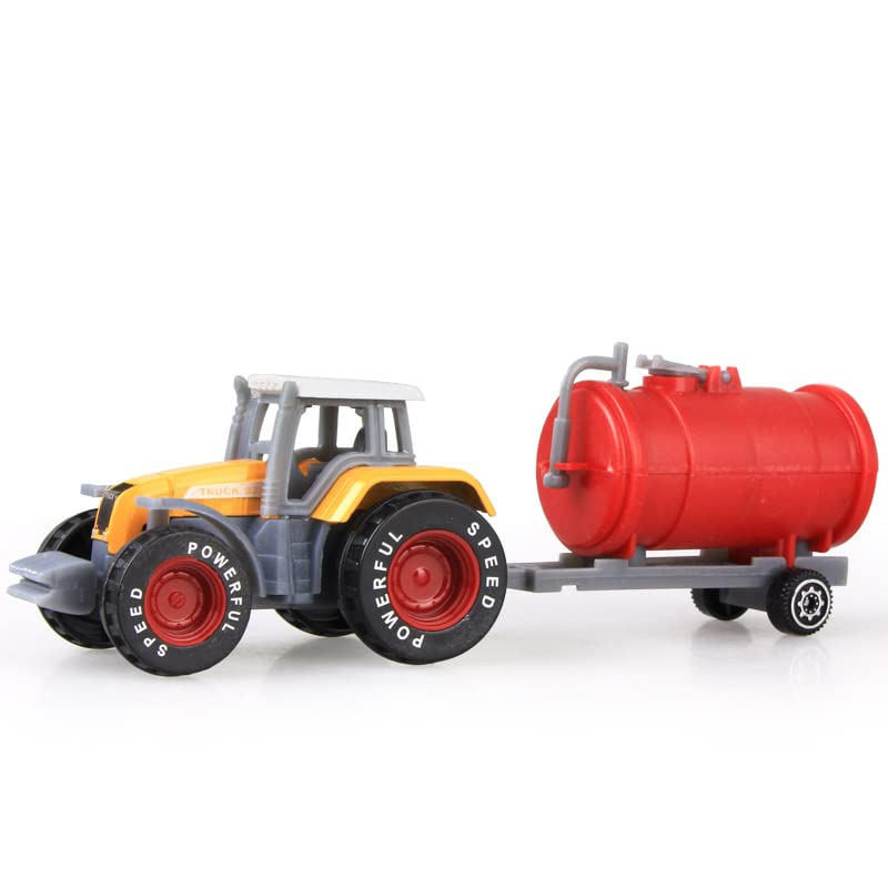 Kid s Farm Tractor Toys With Trailers ,Alloy And ABS Toy Truck Realistic Tractor Vehicle Value Play Set Set Of 4 - Everyday Play Set