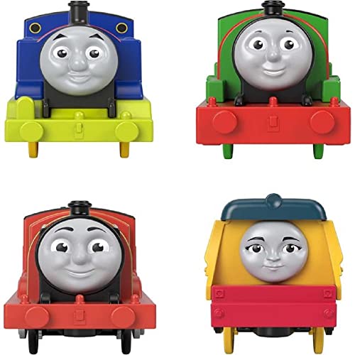 Percy James & Rebecca Train Engine Set – Set Of 4 Motorized Toy Train Engines For Preschool Kids Ages 3 Years & Ol - Everyday Play Set