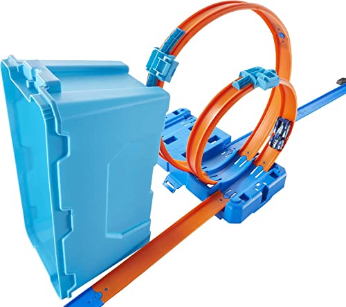Deals Track Builder Multi Loop Box Ultimate Storage 10 Feet Of Track Connectors Launcher Diecast Car Portable Ages 4 And Abov - Everyday Play Set