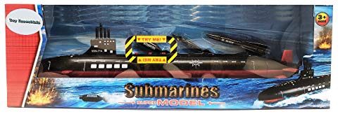Promo 16.5 Inch Toy Navy Black Submarine With Sound Effects And Torpedo (2 Pack) - Everyday Play Set