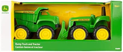 Brand new Sandbox Vehicle Set — Includes Dump Truck Toy And Tractor Toy With Loader — Girl And Boy Toys — Ages 18 Months And Up — 6 Inch — 2 Count - Everyday Play Set