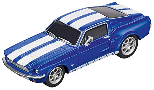 64146 Ford Mustang 67 Racing Blue GO Analog Slot Car Racing Vehicle 1:43 Scal - Everyday Play Set