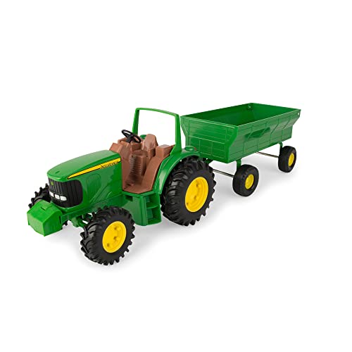 Brand new TOMY John Deere Kids Tractor Toy With Flarebox Wagon Set 8 Inches - Everyday Play Set