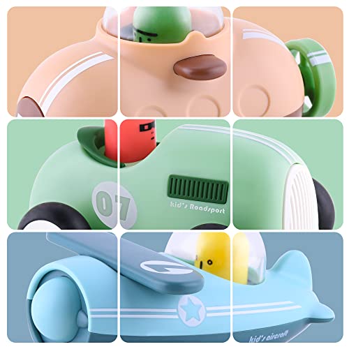 Promo Baby Car Toys W/ Lights Music Toddler Push And Go Friction Powered Toy Set Kids Electronic Submarines Vehicle Playset Birthday Gift For 12 18 Month 1 2 3 Years Old Boys Girls Infants - Everyday Play Set