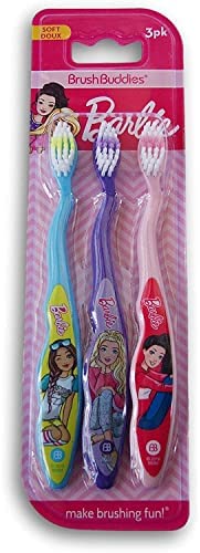 Thomas The Train & Friends Soft Toothbrushes 3 Pack Brush Buddies (Blue Yellow Red) - Everyday Play Set