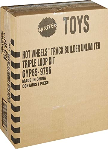 Track Builder Unlimited Triple Loop Kit Collapsible 3-Loop Gift Set For Kids 6 To 12 Years Old & One 1:64 Scale Hot Wheels Vehicle With Connection Points Amazon Exclusive - Everyday Play Set
