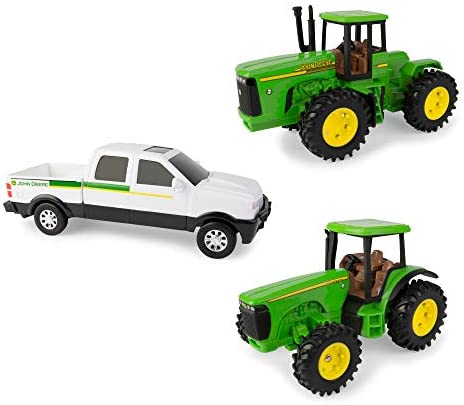 Brand new TOMY John Deere Kids Tractor Toy With Flarebox Wagon Set 8 Inches - Everyday Play Set