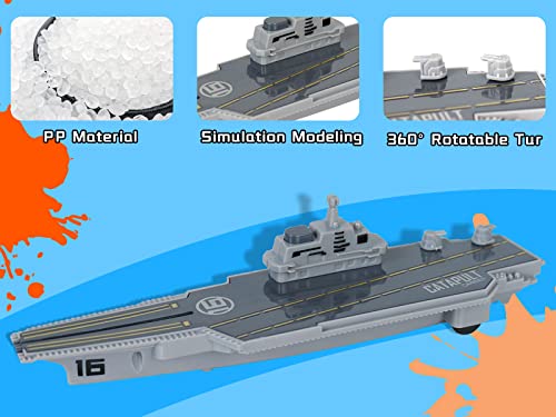 Aircraft Carrier Military Naval Ship Toy Play Set With Small Scale Model Planes Fighter Jets Battleship And Supply Ship For Kids Boy Girl Age 5+ Party Favors Gifts Naval Ship-02 - Everyday Play Set