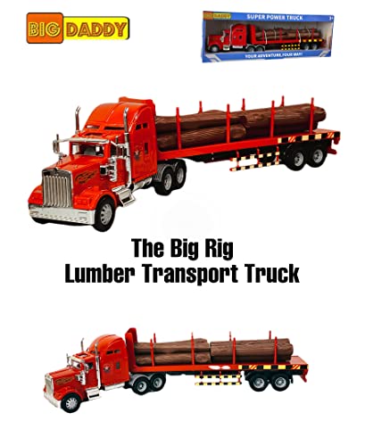 Wholesale Rig Heavy Duty Tractor Trailer Transport Series Lumber Truck Tractor Trailer - Everyday Play Set