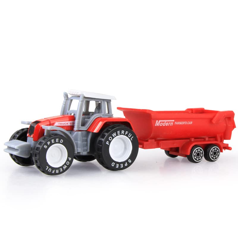 Kid s Farm Tractor Toys With Trailers ,Alloy And ABS Toy Truck Realistic Tractor Vehicle Value Play Set Set Of 4 - Everyday Play Set
