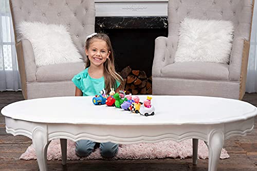 Mini Buggies 6 Pack Set – Peppa George Pig Zoe Zebra & Richard Rabbit In Fun Vehicles & Cars – Toy Gift For Kids – Ages 2+ - Everyday Play Set