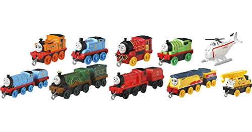 Deals Price Thomas & Friends Sodor Steamies 10-Pack Of Die-Cast Metal Push-Along Train Engines And Vehicles For Preschool Kids Ages 3 And Up - Everyday Play Set