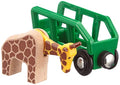 RIO World – 33724 Giraffe And Wagon 2 Piece Toy Train Accessory For Kids Ages 3 And Up Green - Everyday Play Set