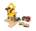 RIO World – 33280 Freight Goods Station Toy Train Accessories For Kids Age 3 And Up Green - Everyday Play Set