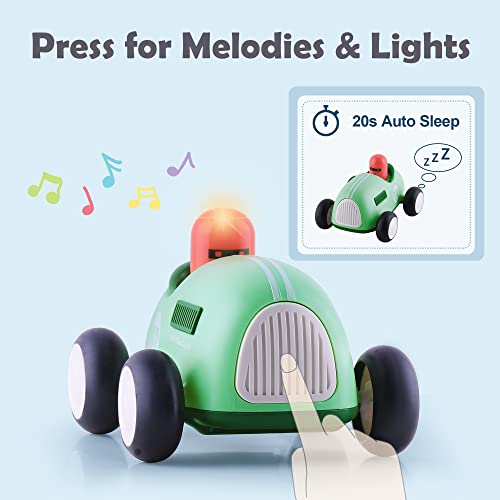Promo Baby Car Toys W/ Lights Music Toddler Push And Go Friction Powered Toy Set Kids Electronic Submarines Vehicle Playset Birthday Gift For 12 18 Month 1 2 3 Years Old Boys Girls Infants - Everyday Play Set