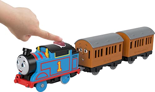 Coupon Thomas & Friends Motorized Talking Thomas Engine With Annie & Clarabel Battery-Powered Toy Train With Character Sounds And Phra - Everyday Play Set