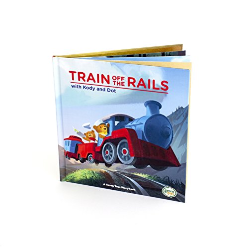 Ain & Storybook Set – Pretend Play Motor Skills Reading Kids Toy Vehicle Gift Set. No BPA Phthalates PVC. Dishwasher Safe Recycled Materials Made In USA - Everyday Play Set