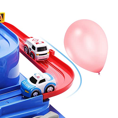 Kids Race Track Toys For Boy Car Adventure Toy For 3 4 5 6 7 Years Old Boys Girls Puzzle Rail Car City Rescue Playsets Magnet Toys W/ 3 Mini Cars Preschool Educational Car Games Toy Gift - Everyday Play Set