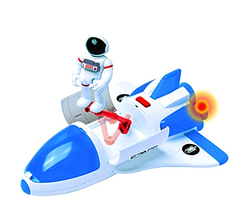 Stro Venture Space Playset – Toy Space Shuttle & Space Rover With Lights And Sound & 2 Astronaut Figurine Toy Gift For Boys And Girls - Everyday Play Set