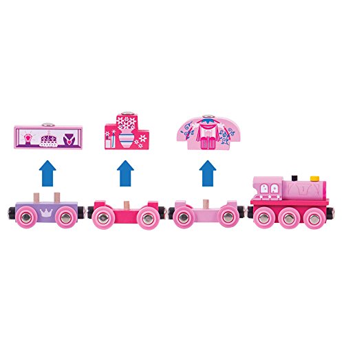 Princess Train Wooden Toys Girls Train Set Princess Toys Gifts For 3 4 5 Year Old Girls Train Set Pink Train Toddler Toy - Everyday Play Set