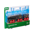 RIO World 33697 – Speedy Bullet Train – 2 Piece Wooden Toy Train Set For Kids Age 3 And Up - Everyday Play Set