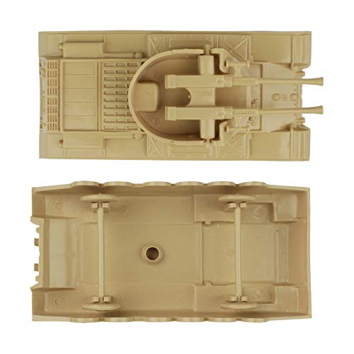 Promo Lassic Payton Anti-Aircraft Tanks – 4pc Tan Green Plastic Army Men Vehicle - Everyday Play Set
