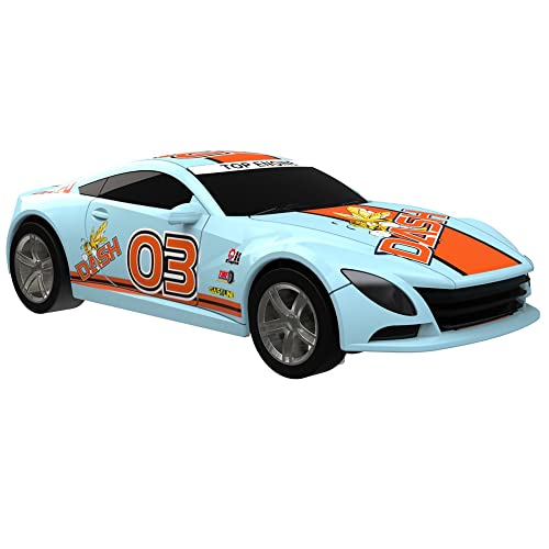 Super 251 USB Power Slot Car Racing Set LED Headlights Strong Magnetic Base Mechanical Lap Counter & Powerbase Integrated As Combo Track For Ages 8 And Up - Everyday Play Set