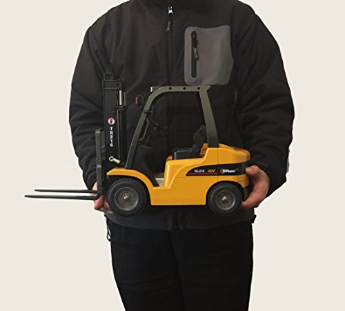 Deals Jumbo Remote Control Forklift 13 Inch Tall 8 Channel Full Functional Professional RC Forklift Construction Toys High Powered Motors 1:10 Scale – Heavy Metal – (TR-216) - Everyday Play Set