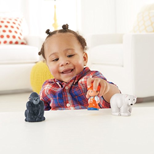 Little People Zoo Train Toy With Music And Sounds For Toddlers 1 Conductor And 2 Animal Toy Figures Choo-Choo Zoo Train - Everyday Play Set