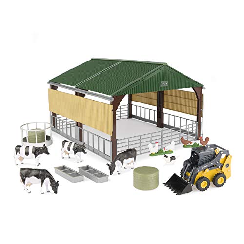 Cheap Skidsteer And Shed Playset Cow Chickens Fence LP75987 - Everyday Play Set