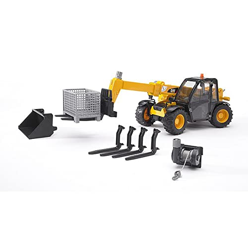 Toys – Construction Realistic Attachments And Accessories For Frontloader Vehicle Including A Basket Pallet Winch And Forks – Ages 3+ - Everyday Play Set