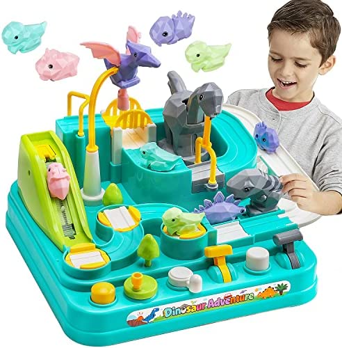New Car Adventure Toys Race Track For Toddlers – Boy Toy & Race Tracks For Boys – Toddler Car Toys Preschool Educational Toy Cars For Kids 3 4 5 6 7 Year Old Car Track Gifts For Kids - Everyday Play Set