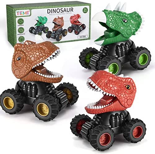New 3 Pack Electric Walking Dinosaur Toys For Toddlers 2-4 3-5 Years With Roar Sounds And Lights Up Realistic Robot T-Rex Brachiosaurus Stegosaurus Dinosaur Figures For Kids - Everyday Play Set