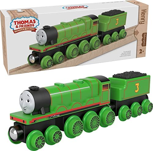 Cheap Wooden Railway James Engine And Coal Car Push-Along Train Made From Sustainably Sourced Wood For Kids 2 Years And Up - Everyday Play Set