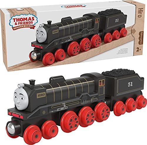 Cheap Wooden Railway James Engine And Coal Car Push-Along Train Made From Sustainably Sourced Wood For Kids 2 Years And Up - Everyday Play Set