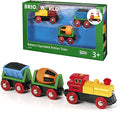 Budget RIO World – 33319 Battery Operated Action Train 3 Piece Toy Train For Kids Ages 3 And Up - Everyday Play Set