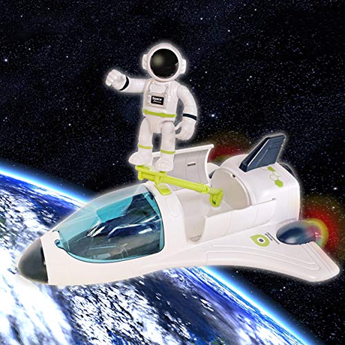 Budget Space Shuttle Spacecraft Airplane Toys For Kids With Lights & Sound & Astronaut Figure,Spaceship Toys For Any Interstellar Mission Adventure,Toy Rocket Gift For Boys 3-5-8 - Everyday Play Set